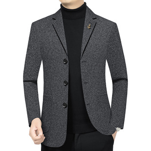 西装 2026春秋季 新款 中年男士 高档商务休闲西服男上衣服 外套爸爸装