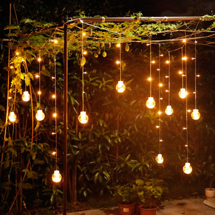 太阳能户外灯庭院灯防水星星灯带露台灯串阳台装饰花园别墅小彩灯