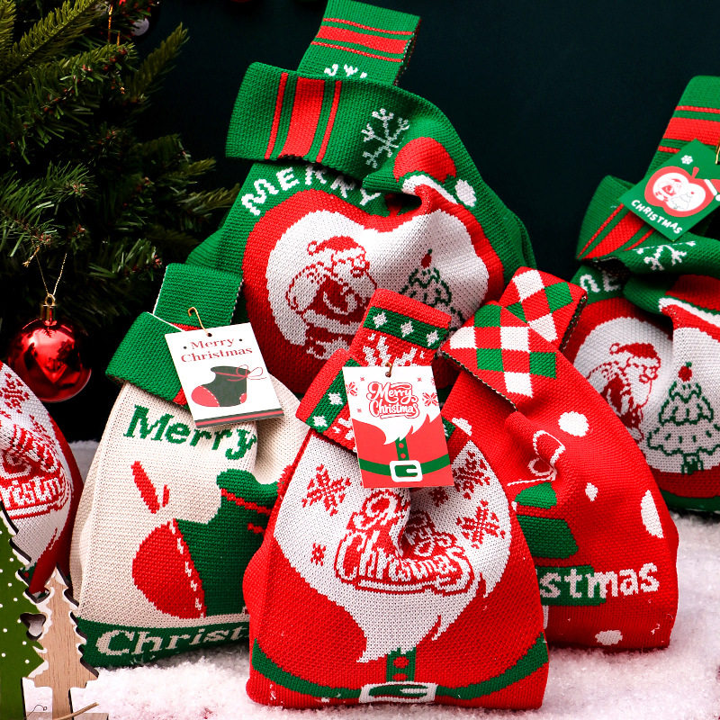 圣诞礼物礼品袋高级感圣诞节小礼