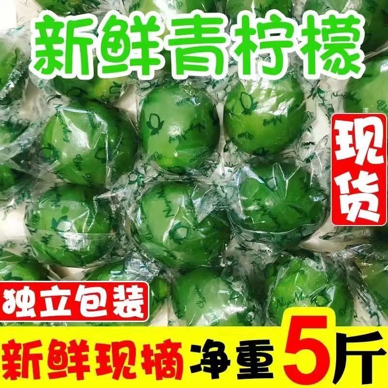 万州青柠檬一级新鲜安岳青柠檬薄皮柠檬奶茶店商用小青柠整箱包邮