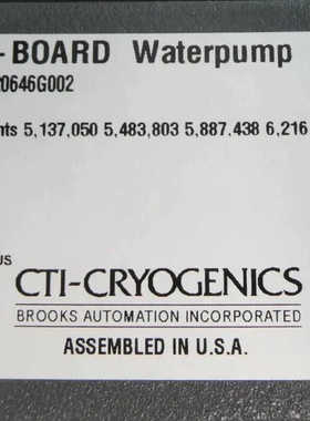 CTI-Cryogenics 8120646G002 On-.询价