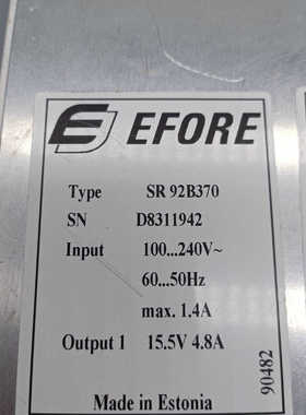 EFORE  SR 92B370电源  议价.询价