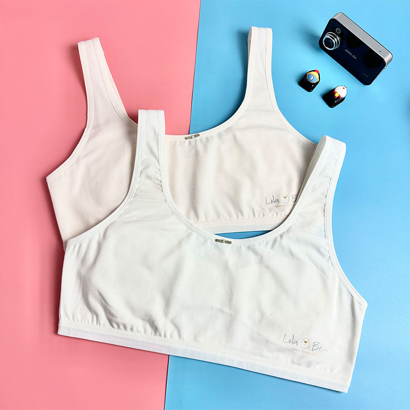 贴身侍卫少女发育期纯棉薄款运动背心学生一阶段夹棉透气文胸内衣