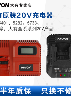 DEVON大有电动工具20V锂电池充电器快充/闪充适配5401/5733/2903