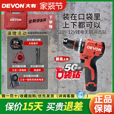大有冲击钻无极变速12V
