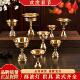 复古加厚黄铜固液两用液体酥油灯座烛台烛座蜡烛油杯酥油灯灯座