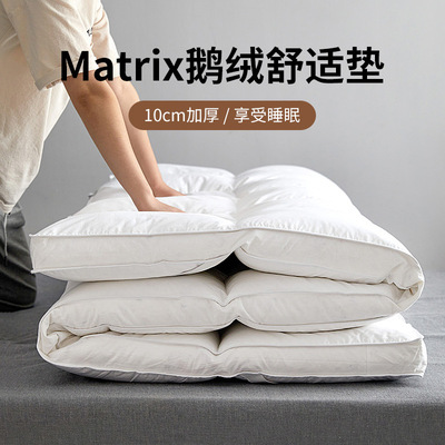 Matrix鹅绒舒适垫希尔顿五星级酒店羽绒保护垫10cm加厚床垫褥子
