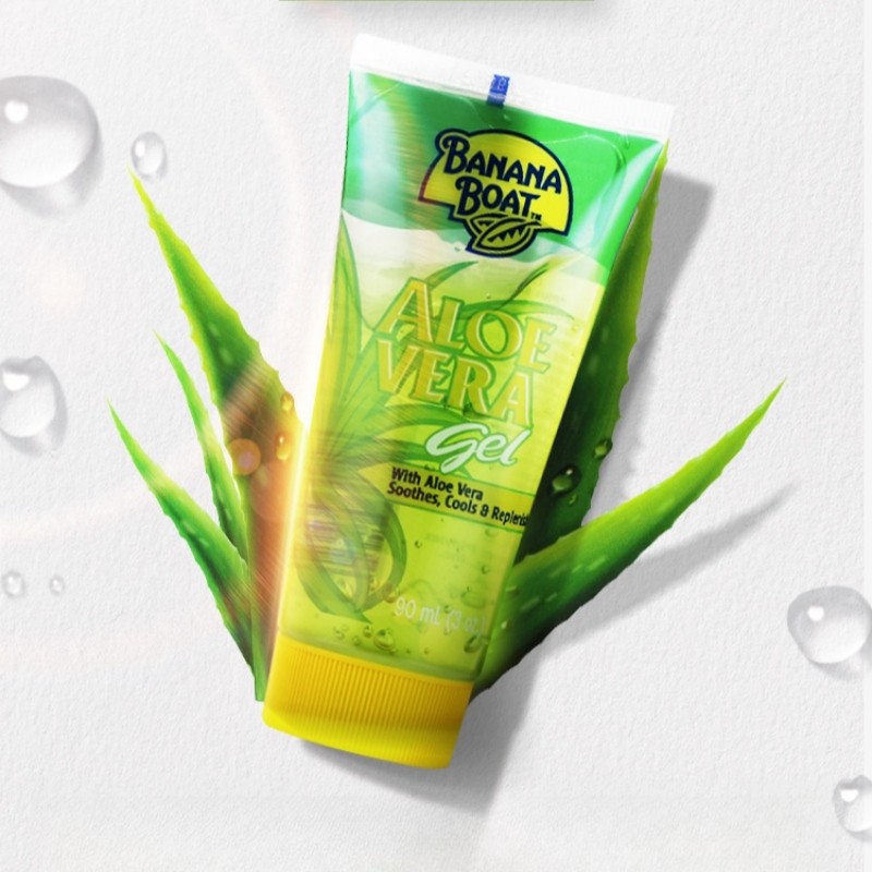 25年10月 美国banana boat香蕉船芦荟胶90ml补水全身通用晒后凝胶