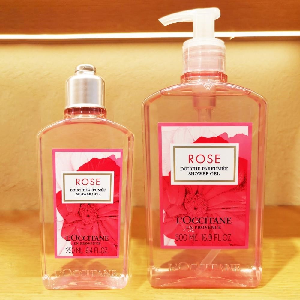 loccitane欧舒丹玫瑰之心沐浴露沐浴啫喱250ml/500ml