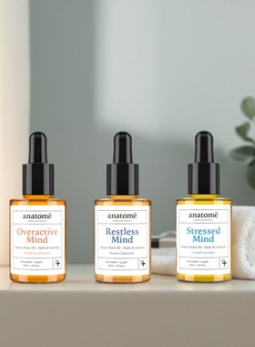 英国anatome康沃尔薰衣草罗马洋甘菊索马里乳香睡眠前精油30ml