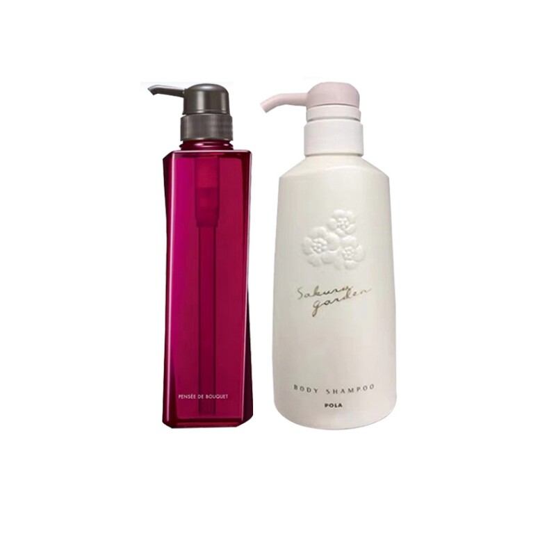 日本pola宝丽沐浴露清香清洁滋润浓密泡沫500ml玫瑰花小野樱花