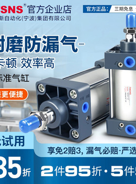 TWSNS台匠山耐斯标准气缸带磁气缸SC缸径160x40行程25x50x100x500
