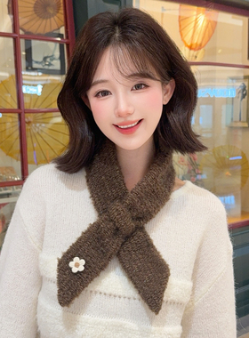 细长条围巾女秋冬季韩版百搭装饰围脖凹造型ins学生日系小众领巾