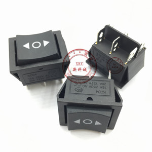 大船型开关 自动复位左中右 KCD4 长31MM 宽25MM 6脚3档 16A/250V