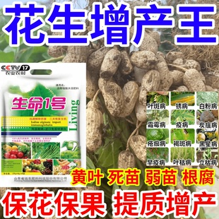 花生增产王黄叶死苗僵苗烂根猝倒果树蔬菜花卉水溶叶面肥有机肥料