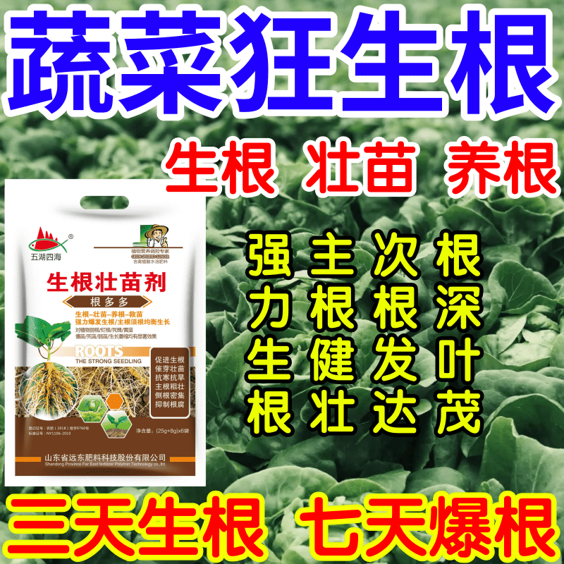 蔬菜狂生根根深叶茂主根健株次根发达果树蔬菜花卉爆根生根壮苗剂 - 实物图