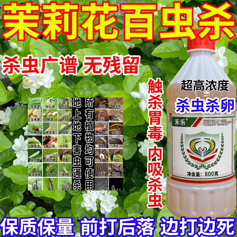 茉莉花百虫杀浆虫食心虫地上地下害虫通杀果树蔬菜花卉农药杀虫剂