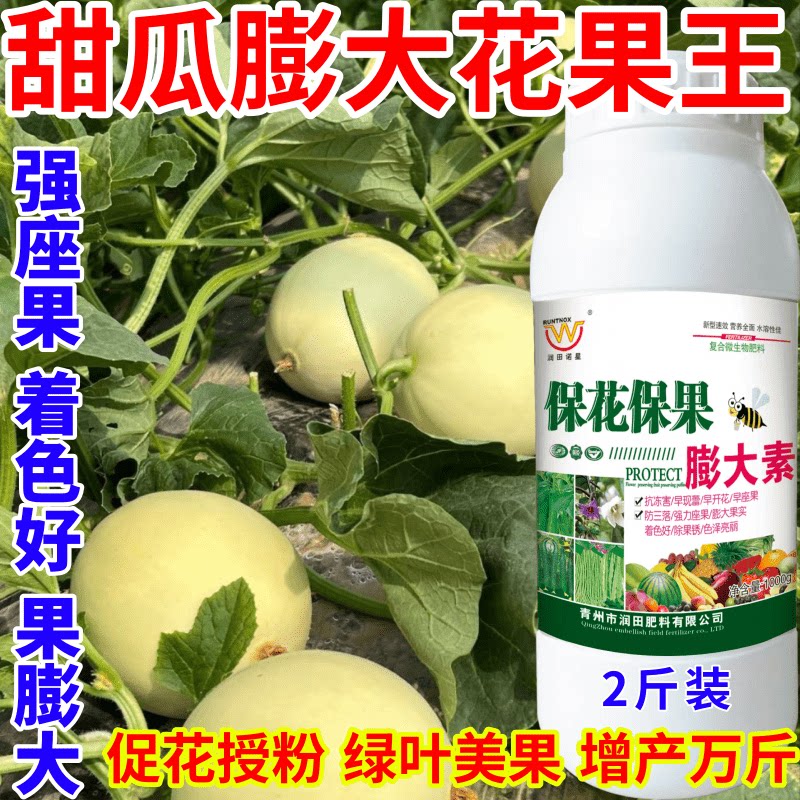 甜瓜膨大花果王增产叶面肥增甜上色拉长果实膨大剂果树蔬菜叶面肥