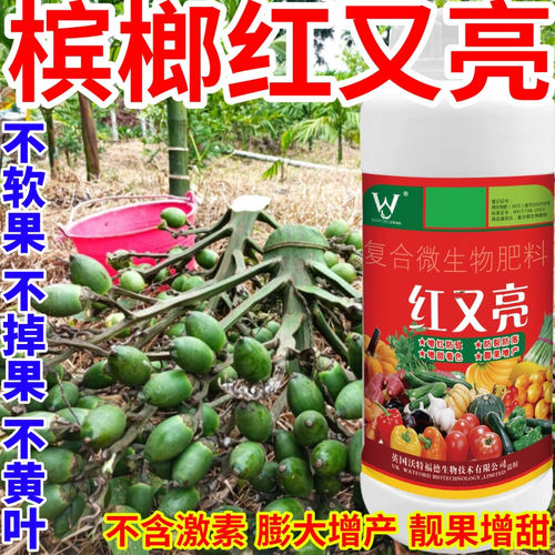槟榔红又亮级版红又亮微生物肥料增红增甜膨果防裂上蜡除锈剂