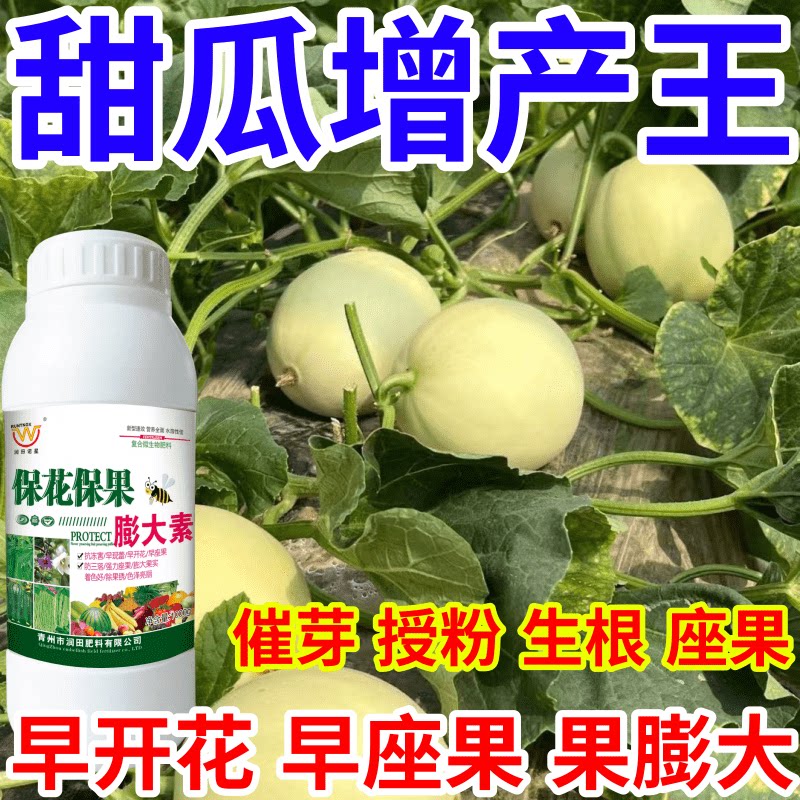 甜瓜增产王早开花防裂果除果锈膨大素生根增产增收果树蔬菜叶面肥