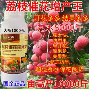 荔枝催花保果座果保花保果开花多果农药防落花落果授粉增产叶面肥