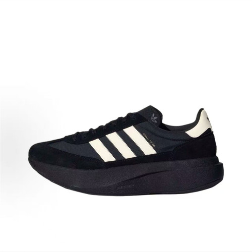 adidas SL 72 Pro 复古潮流 增高 情侣 运动休闲鞋 黑色KK3073