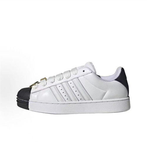 adidas Superstar 2 贝壳头二代 低帮 复古 板鞋 女款 白黑IH6679