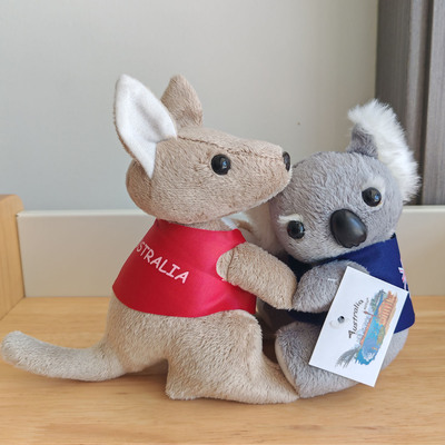 aoto澳洲考拉抱袋鼠公仔娃娃创意