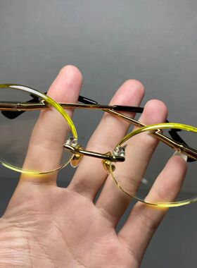 石中石水晶石头镜新款无框