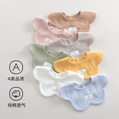 柔蕴婴儿A类纯棉纱布口水巾
