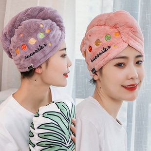 加厚干发帽女超强吸水速干成人可爱长发擦头发洗头包头发浴帽毛巾