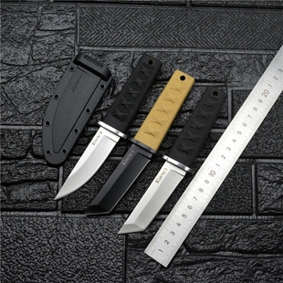 新款冷钢迷你小武士水果刀高硬度果蔬直刀不锈钢锋利家用手把肉刀