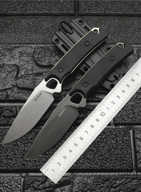 新款卡秀2048小直高硬度锋利D2钢水果刀家用瓜果刀户外露营工具刀