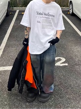 STA国潮美式潮牌字母标语短袖T恤男女夏季新款宽松重磅情侣bf上衣