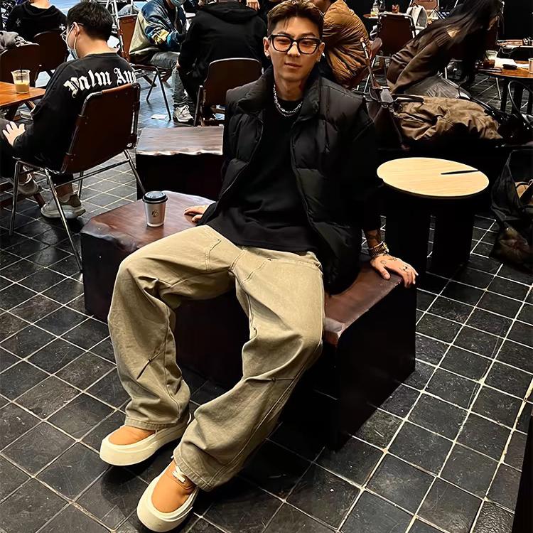 立领保暖棉服马甲男女