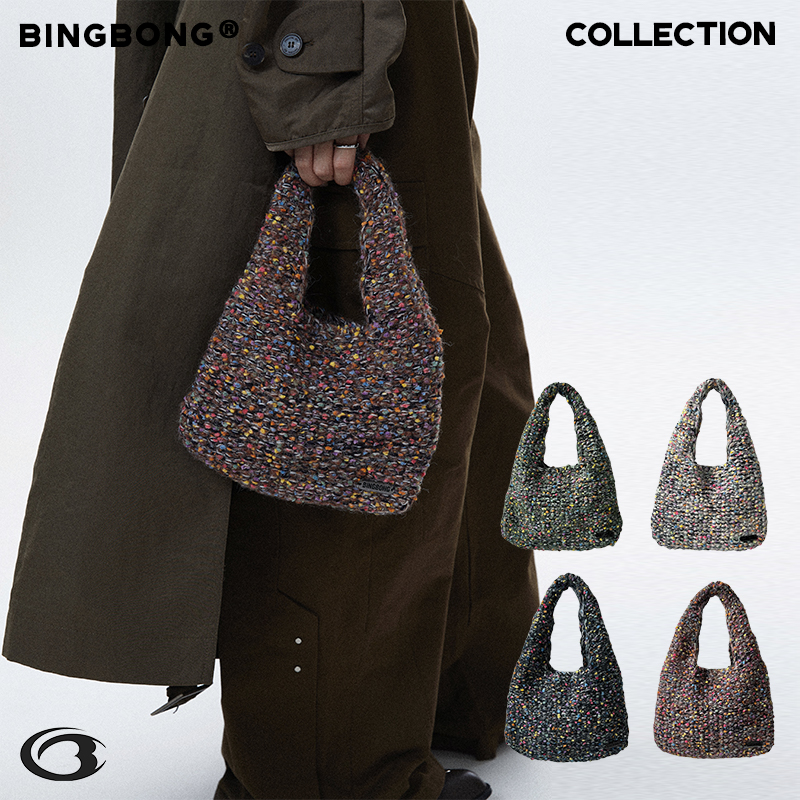 BINGBONG|花束手袋针织手拎包