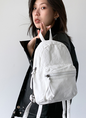 BINGBONG|巴赫小背包 甜酷mini背包小双肩包可爱白色小书包大容量