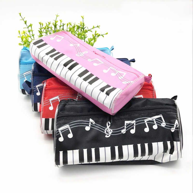 开学文具礼品帆布笔盒 儿童学习奖品 双层笔袋 蓝粉音乐主题笔袋|ruв категории электронный словарь/электрический бумажных книг/канцелярские принадлежности, повседневной школьных принадлежностей, канцелярские принадлежности/подарок - от Buy2taobao.com для оказания профессиональной услуги покупки агента Taobao