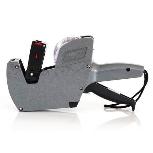 得力单排标价机7503超市打价器7504双排手动小型商品价格标签打印