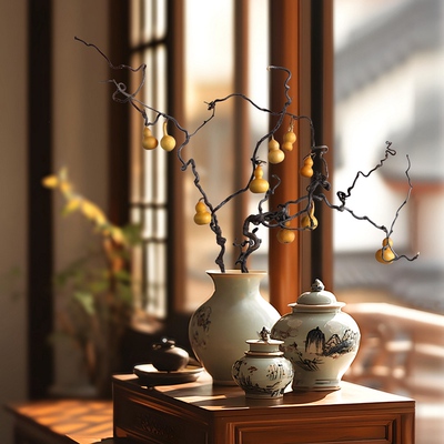 艺术气质干花葫芦寓意福禄