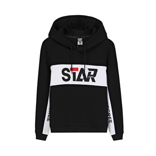 撞色印花外套561939802 大LOGO时尚 361连帽套头卫衣女2019秋季 新款