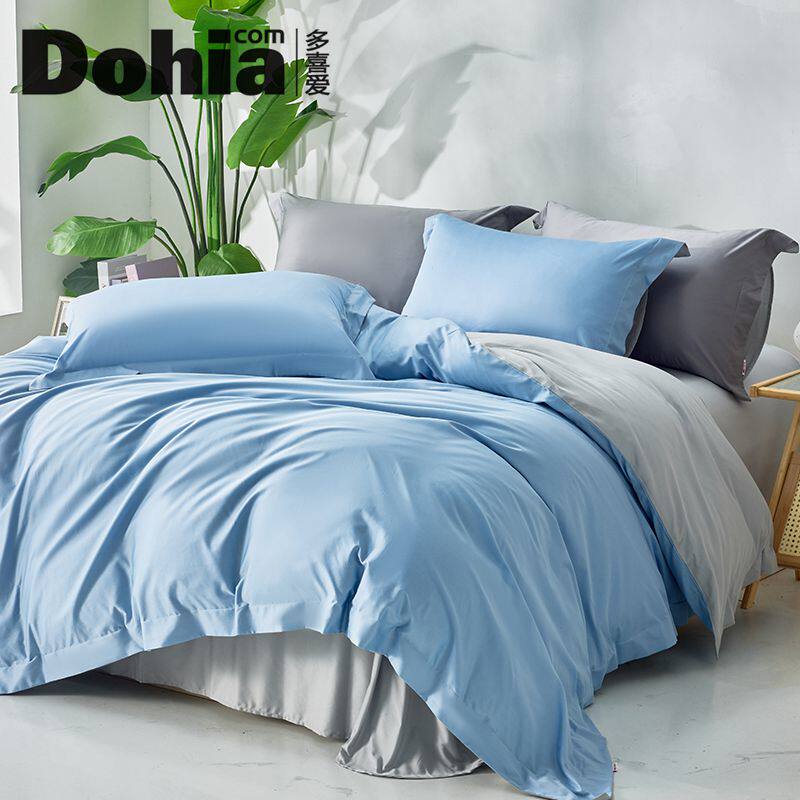 多喜爱家纺美眠康全棉四件套60支长绒棉床单被套四季款床上用品