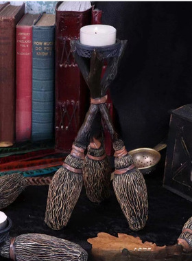 tTealightHolde扫帚烛台