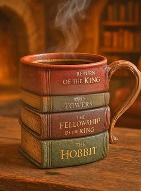 跨境热销新品Book Series Coffee Mugs 图书系列咖啡杯水杯饮料杯