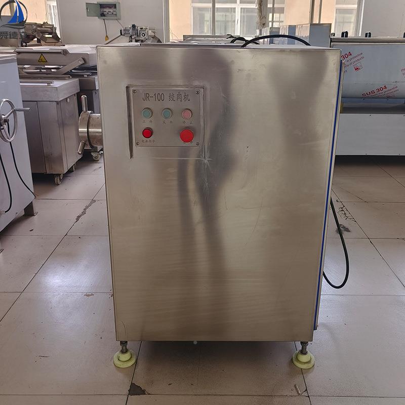 包子馅加机设备大型整盘冻工肉JF绞切 胸肉绞肉机鸡调味料绞碎机