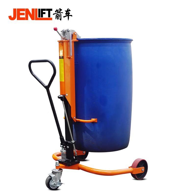 车手动油桶车搬车叉车液压高车圆桶装卸车升承重25箭0公斤DP2运5
