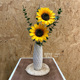 仿真花向日葵高档仿真盆栽菊花假花家居客厅装 饰电视柜餐桌面摆饰