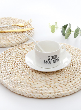 拍摄道具垫子草编简约耐热