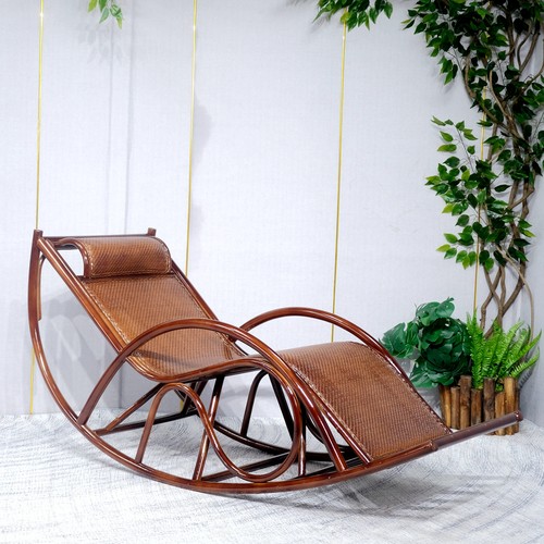 真藤藤椅摇椅躺椅阳台家用休闲摇摇椅大人老人客厅庭院藤编逍遥椅