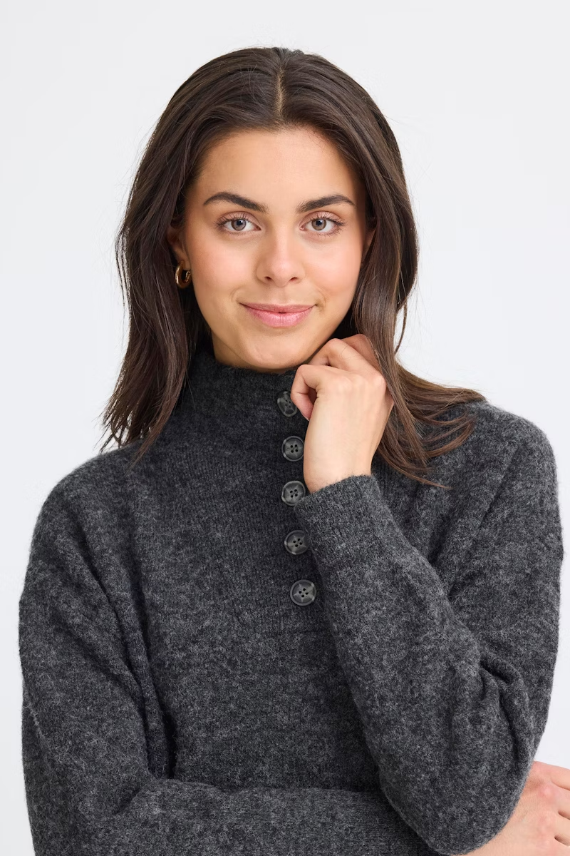 新款到！深灰色慵懒风针织连衣裙女秋冬老钱风大码长款过膝毛衣裙